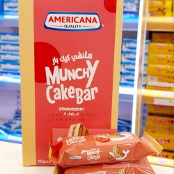 امريكانا - مانشي كيك بار بنكهة الفراولة - (( 10قطع * 22 جرام))